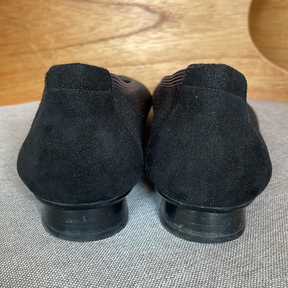 Stuart Weitzman Mesh Perforated Suede Ballet Flats - Picture 5 of 8